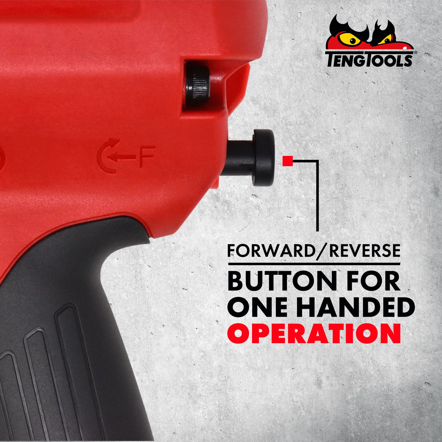 Teng Tools Pistolet à clé à chocs pneumatique composite réversible à entraînement carré de 3/4 po à couple élevé - ARWC34