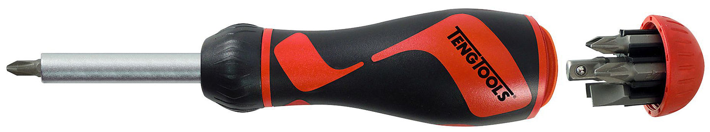 Teng Tools - Jeu de tournevis à embouts à cliquet - MDR908
