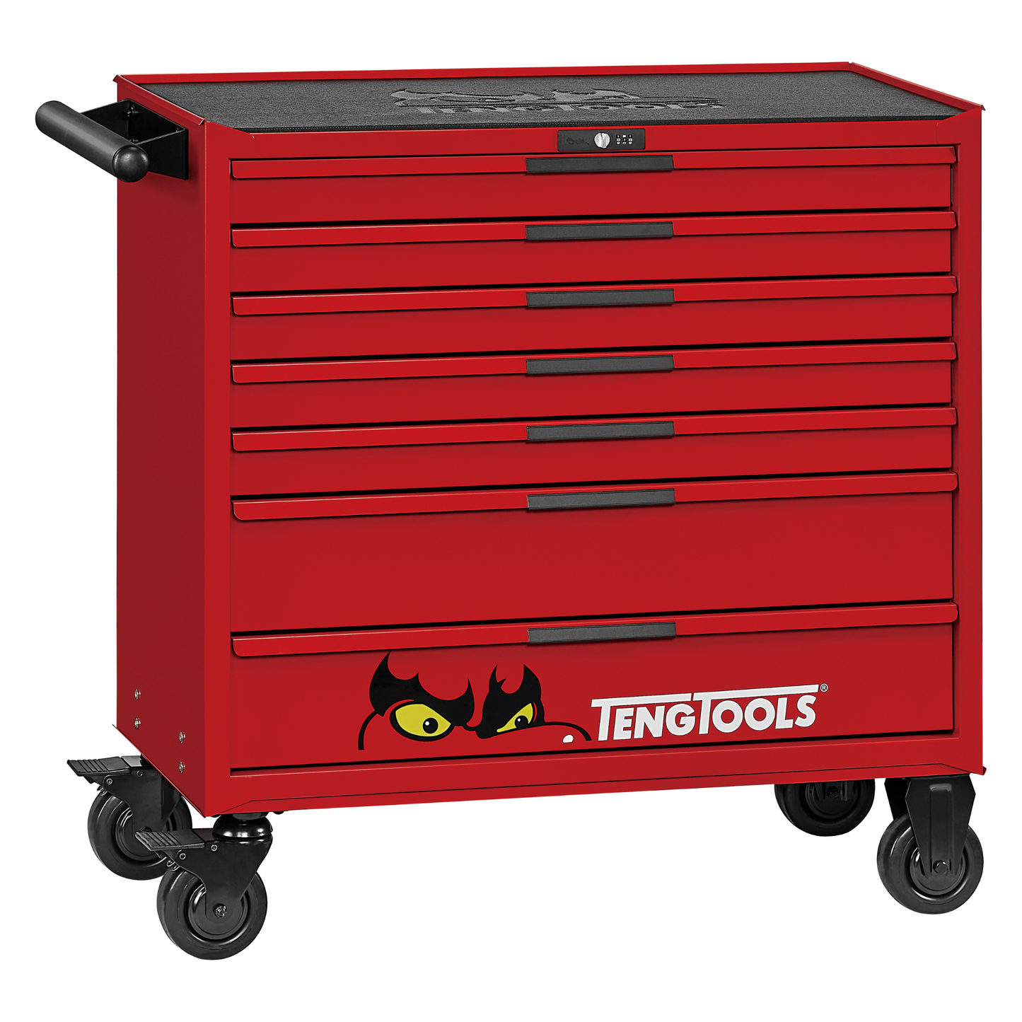 Servante à roulettes robuste PRO35 de 37 pouces de large et 7 tiroirs de Teng Tools - TSW37R7