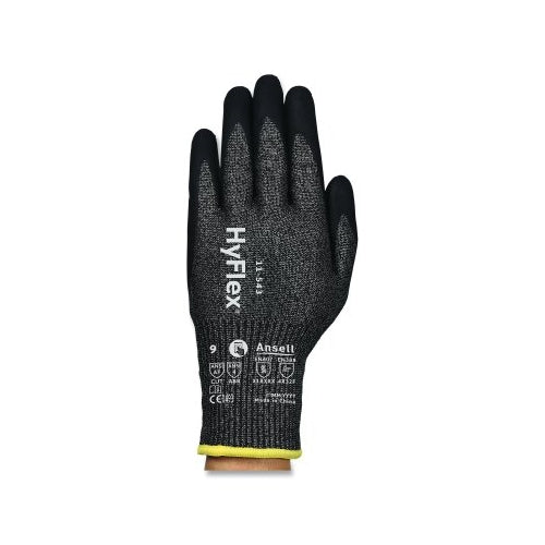 Hyflex 11-543 Cut Resistance Gloves, Size 11, Black, Vend Pk - 6 per BG - 11543VP110