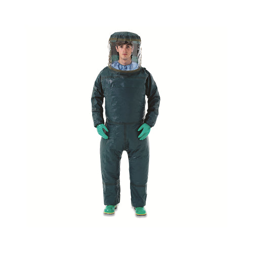 Ansell Alphatec® 4000 Encpsulated Chemical Protective Coverall, Green, 5X-Large - 8 per CA - GR40T9215109