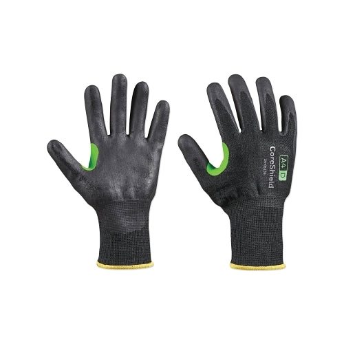 Honeywell Coreshield? A4/D Coated Cut Resistant Gloves, 7/S, Hppe/Basalt, Nitrile Micro-Foam, 13 Ga, Black - 1 per PR - 240513B7S
