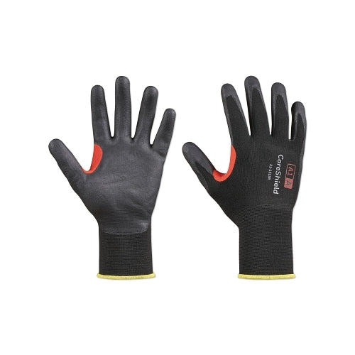 Honeywell Coreshield? A1/A Coated Cut Resistant Gloves, 11/Xxl, Nylon Black Liner, Nitrile Micro-Foam Black Coating, 15 Ga - 10 per BG - 211515B11XXL