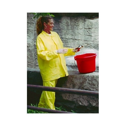 Mcr Safety Zodiac Rainsuit, 0.10 Mm Pvc, Yellow, Large - 1 per EA - O503L