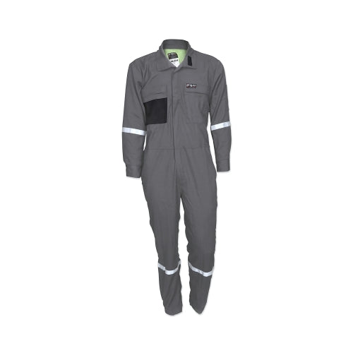 Mcr Safety Summit Breeze® Flame Resistant Coverall, Gray, Size 52 - 1 per EA - SBC101152
