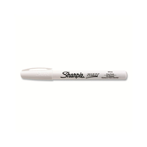 Sharpie Paint Marker, White, Extra Fine, Narrow - 12 per DZ - 35531