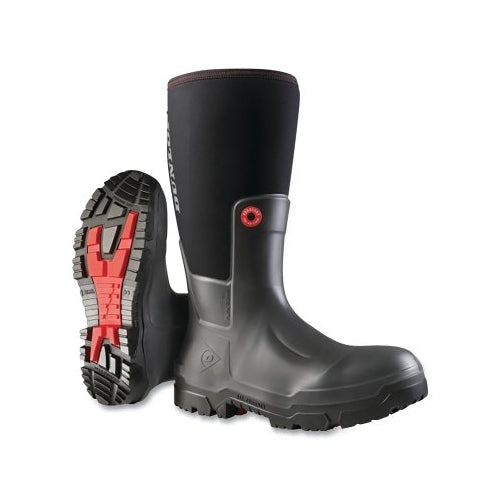 Dunlop Protective Footwear Snugboot Pioneer Multi-Purpose Boots, Size 9, 16 In, Purofort®/Purotex, Black - 1 per EA - OD60A93.09
