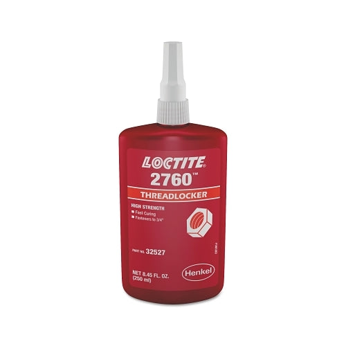 Loctite 2760 Threadlockers, Primerless High Strength, 250 Ml, Red - 10 ...