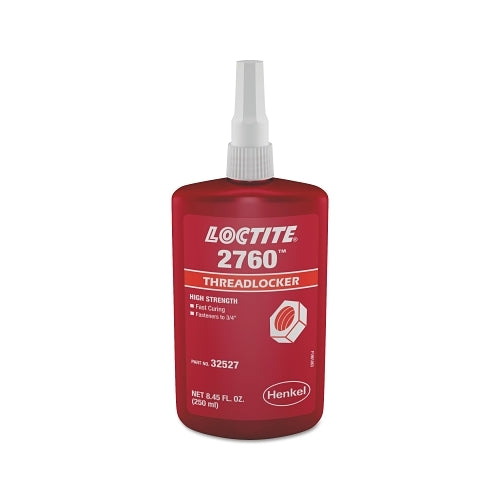 Loctite 2760 Threadlockers, sans apprêt haute résistance, 250 ml, rouge - 10 par CA - 303442