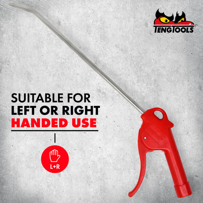 Teng Tools Pistola de aire estilo empuñadura de pistola con boquilla de 10,6 pulgadas de largo y entrada de aire de 1/4 de pulgada - ARB02