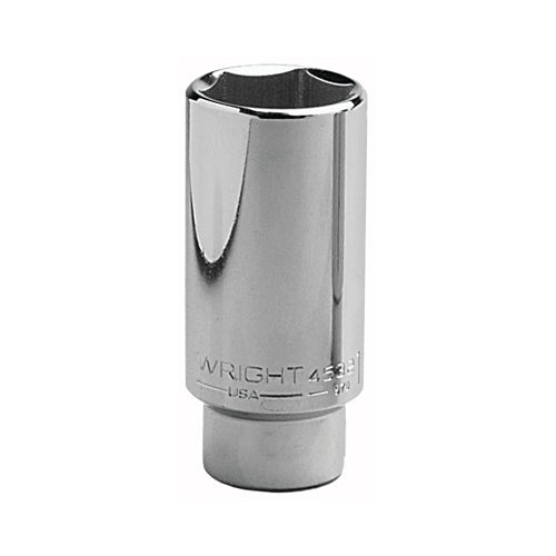 Wright Tool 1/2Inches Dr. Deep Sockets, 1/2 Inches Drive, 1/2 In, 12 Points - 1 per EA - 4616
