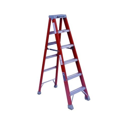 Louisville Ladder Fm1500 Series Fiberglass Twin Front Ladder, 3 Ft X 17 3/8 In, 300 Lb Capacity - 1 per EA - FM1503