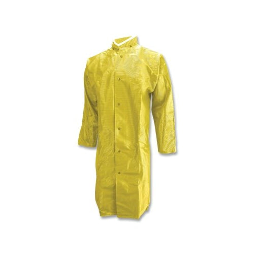 Neese Dura Quilt 56 Series Detachable Hood Rain Coat, Pvc/Polyester, Yellow, 48 Inches L, X-Large - 1 per EA - 56001-31-1-YEL-XL
