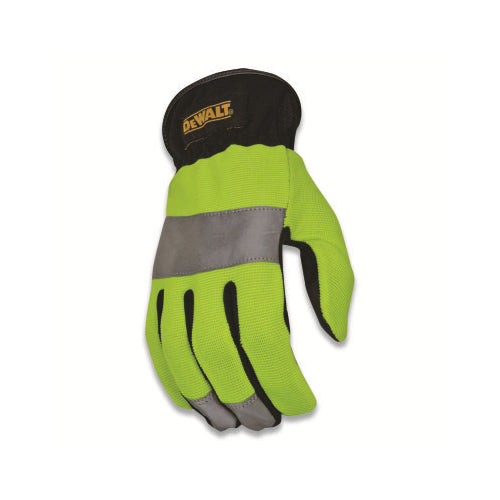 Dewalt Hi-Viz Performance Gloves, Pvc, Large, Hi-Viz Green/Silver - 1 per PR - DPG870L