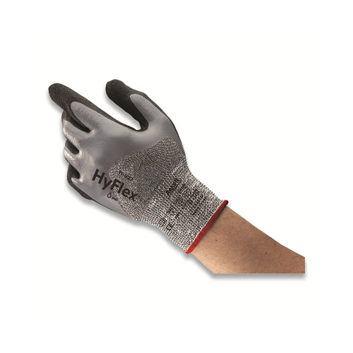 Hyflex 11-927 Oil And Cut Resistant Gloves, Size 6, Gray/Black - 12 per DZ - 111734