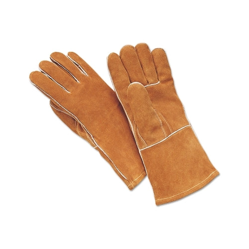 Wells Lamont Premium Select Split Cowhide Welders Gloves, Small, Fr Hand Sock Lining, Brown - 12 per DZ - Y1903S
