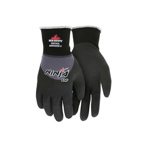 Mcr Safety Ninja® Bnf Gloves, X-Large, Black/Gray - 12 per DZ - N96793 ...