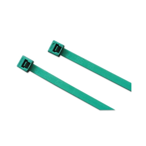 Bridas para cables detectables de metal de la marca Anchor, resistencia a la tracción de 50 lb, 14,6 pulgadas de largo, verde azulado, 100 ea/bolsa - 100 por BG - 1450MD