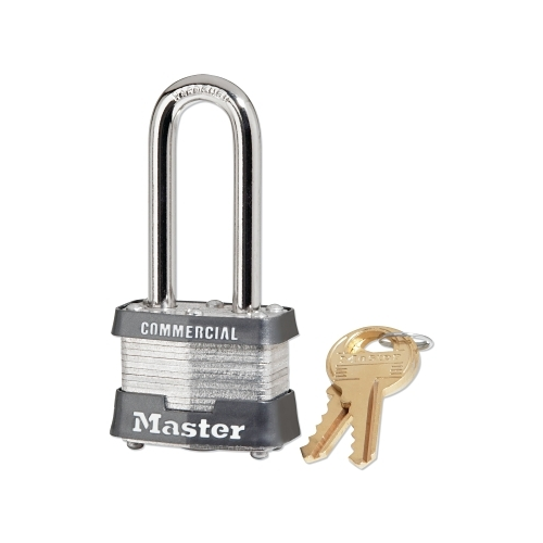 Master Lock No. 3 Laminated Steel Padlock, 9/32 Inches Dia, 5/8 Inches ...