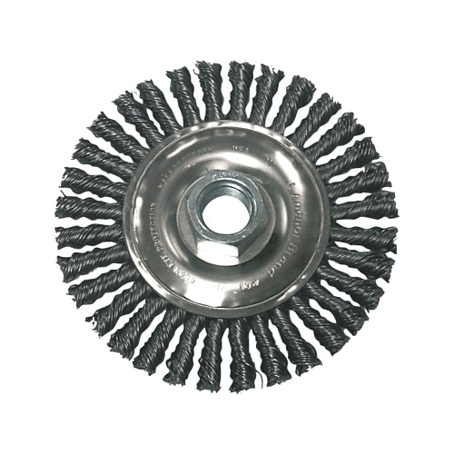 Anchor Brand Stringer Bead Wheel Brushes, 6 Inches Dia X 3/6 Inches W, 0.02 In, Stainless Steel - 1 per EA - 94138