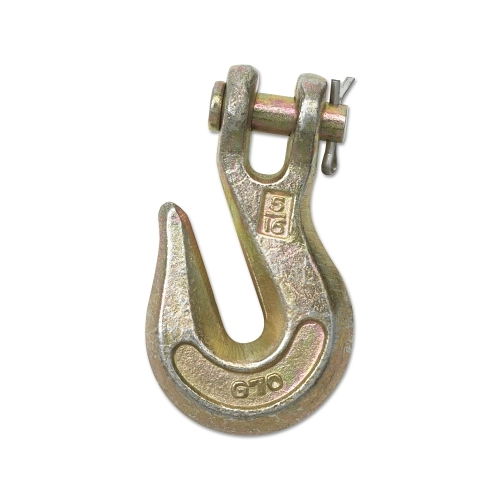 Peerless Grade 70 Clevis Grab Hooks, 1/2 In, 11300 Lb, Peer Gold - 5 p ...