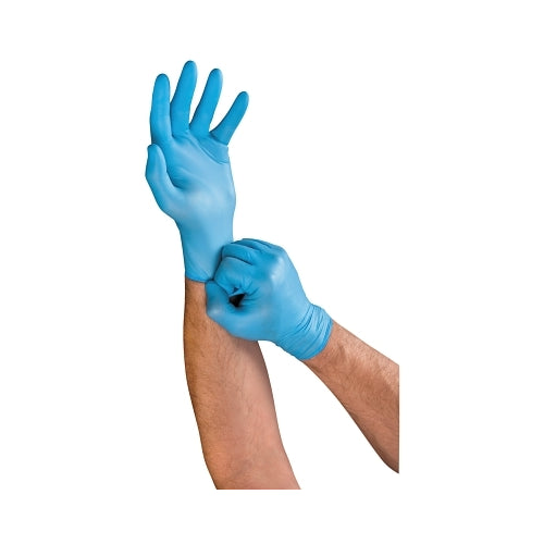 Touchntuff 92-616 Lightweight Nitrile Gloves, 3 Mil, Medium, Light Blue - 10 per CA - 586314