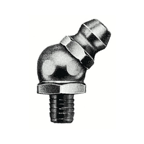 Alemite Non-Corrosive Fitting, Elbow - 30°, 1-1/4 In, Male/Male, 1/8 Inches (Ptf) - 1 per EA - 1921S