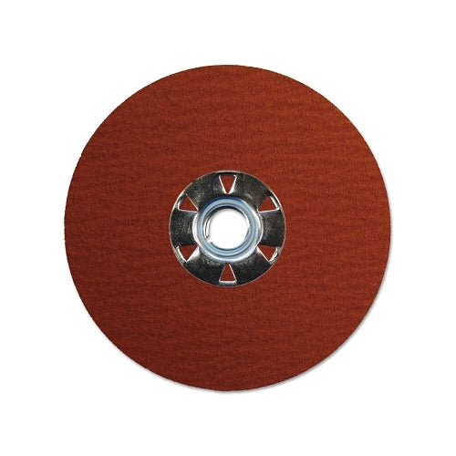 Weiler Tiger® Ceramic Resin Fiber Disc, 4-1/2 Inches Dia, 5/8 In-11 Unc Arbor, 80 Grit - 25 per BX - 69884