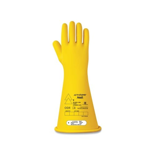 Ansell Rig Rubber Insulating Glove, Size 12, Yellow - 1 per PR - 114242