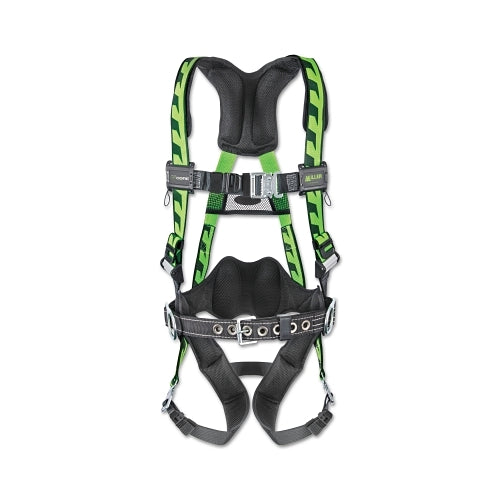 Honeywell Miller Aircore? Full-Body Harness, Steel Stand-Up Back D-Ring, S/M, Quick-Connect Straps, Green - 1 per EA - ACQCSMGN