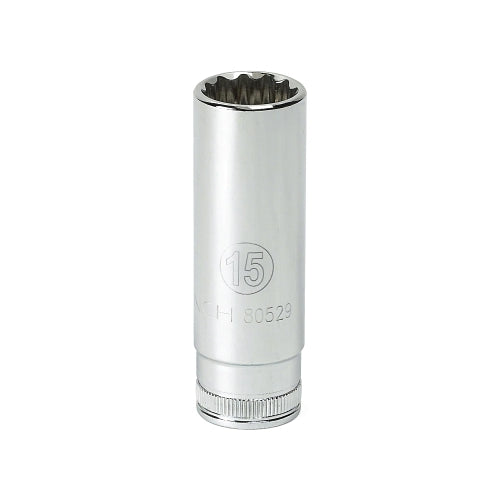 Apex 3/8 Inches Drive 6 And 12 Point Metric Deep Length Sockets, 22 Mm Tip, 6 Pt - 1 per EA - 80408