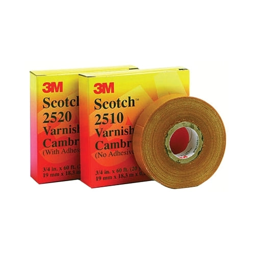 Scotch Varnished Cambric Tape 2510, 3/4 Inches X 60 Ft, Yellow - 1 per ROL - 7000031578