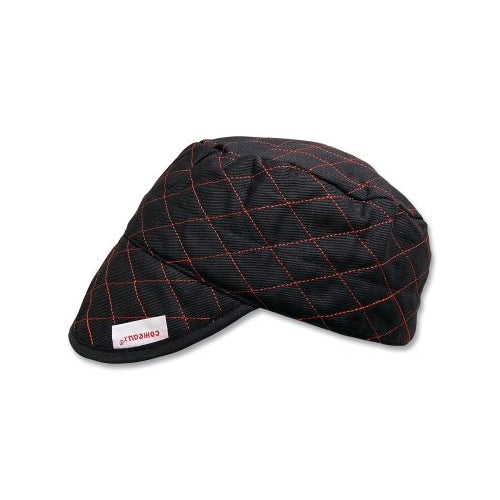 Comeaux Caps Style 3000 Black Quilted Shop Cap, Size 6-1/2 - 12 per PK - 30612