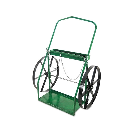Anthony Low-Rail Frame Dual-Cylinder Cart, 35 Inches Od W X 47 Inches H, 24 Inches Dia X 2 Inches W Steel Wheels, Incl Safety Chain - 1 per EA - 224