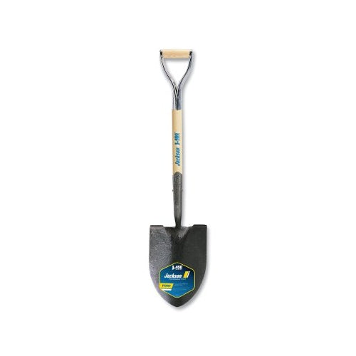 Jackson Professional Tools J-450 Series Pony® Shovel, 8.75 Inches W X 11.5 Inches L Blade, 27 Inches L Armor D-Grip, White Ash, Digging Shovel - 1 per EA - 1201500