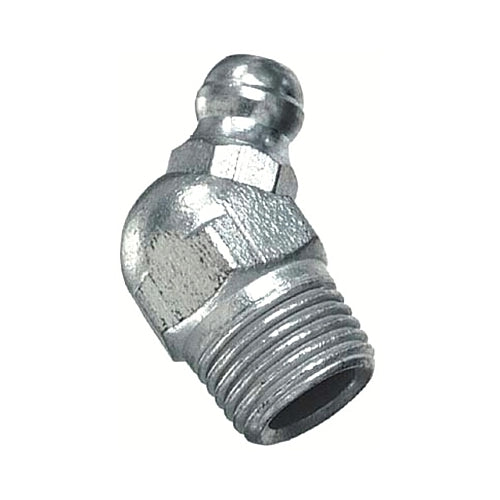 Lincoln Industrial Grease Fitting, 1/4 Inches -28, 45° Angle-Short Thread, 7/8 Inches L - 1 per EA - 5210