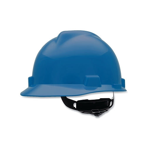 Msa V-Gard® Slotted Hard Hat Cap, Fas-Trac® Iii Suspension, Blue - 20 per CS - 477478