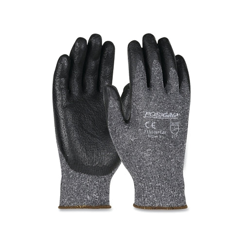 Gants enduits de nitrile West Chester, petit, noir/gris, 9 pouces de longueur, paume enduite - 144 par CA - 715SNFLB/S