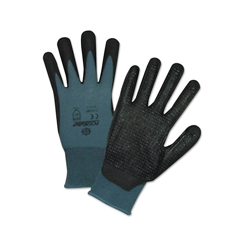 Gants West Chester bipolymères avec paume enduite, grand, noir/gris - 12 par DZ - 715SBP/L