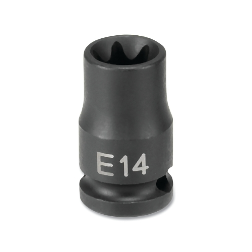Grey Pneumatic Impact Socket, 3/8 Inches Drive Size, E7 Socket Size, S ...