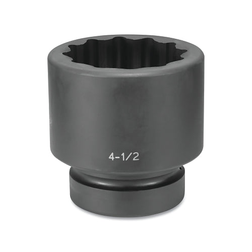 Grey Pneumatic Impact Socket, 2-1/2 Inches Drive Size, 6-3/8 Inches Socket Size, Star, 12-Point, Standard Length - 1 per EA - 7504R