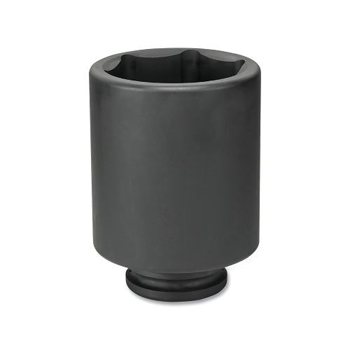 Grey Pneumatic Impact Socket, 1-1/2 Inches Drive Size, 4-1/8 Inches Socket Size, Hex, 6-Point, Deep Length - 1 per EA - 6132D