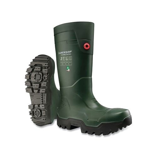 Dunlop Protective Footwear Fieldpro Thermo+ Rubber Boots, Size 11, Green - 1 per PR - lplkl01-11