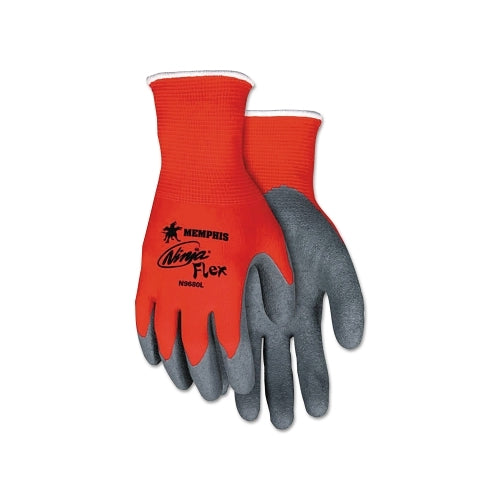 Mcr Safety Ninja Flex Gants de travail avec paume et bout des doigts  enduits de latex, gris/rouge - 12 par DZ