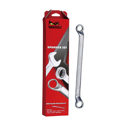 Juego de llaves de doble estrella Teng Tools de 6 a 22 mm - 6308