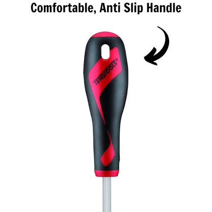 Teng Tools Tournevis magnétique hexagonal à entraînement 1/4" avec tige hexagonale de 8,5" de long - MD216