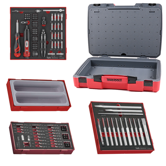 Teng Tools 159 Piece Punch/Chisel, Torque & Impact Bit Foam Kit - TC-6T-15