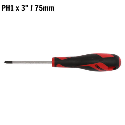 Destornillador Phillips con cabeza de 75 mm/3 pulgadas PH1 de Teng Tools con mango ergonómico y cómodo - MD947N1 