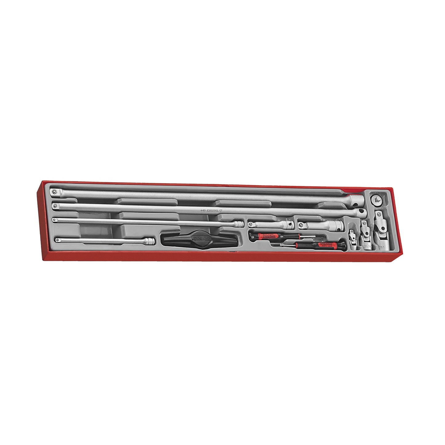 Teng Tools Jeu de 13 douilles et accessoires de barre d'extension 1/4, 3/8 et 1/2 pouce - TTXEXT13
