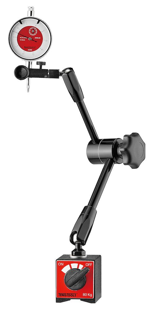 Reloj comparador con soporte magnético